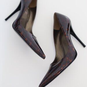 Stuart Weitzman Tortoise Patent Leather Pumps - Sz 7.5